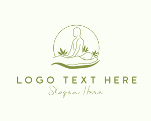 Natural Body Massage Therapy logo design