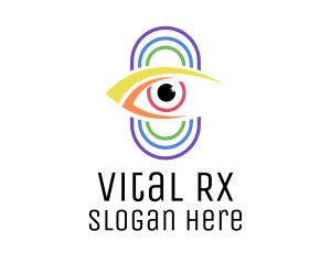 Multicolor Eye Surveillance Logo