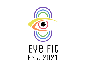 Multicolor Eye Surveillance logo design