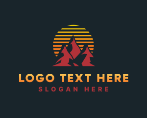 Outdoor Summit Sunset logo design