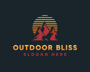 Outdoor Summit Sunset logo design