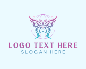 Butterfly Fashion Beauty logo design