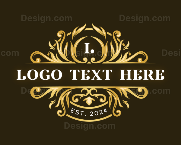 Elegant Floral Decoration Logo