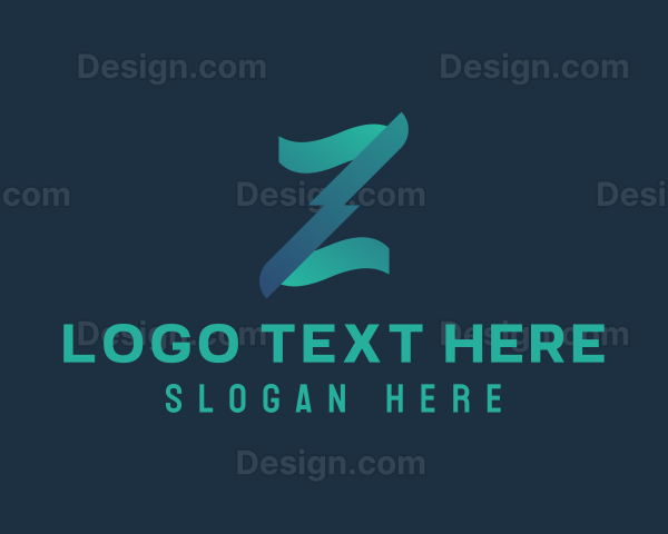 Green Gradient Letter Z Logo