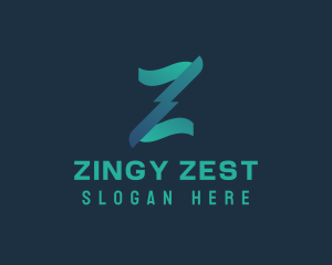 Green Gradient Letter Z  logo design