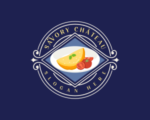 Omelette Breakfast Plate Logo