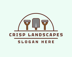 Landscaping Shovel Tool logo