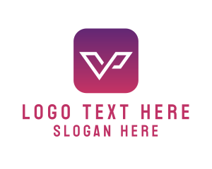 Letter V App logo