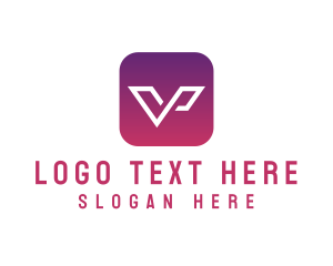 Letter V App Logo