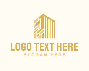 Architecture Skyscraper Building logo design