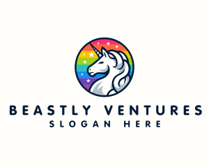  Mythical Creature Unicorn logo design