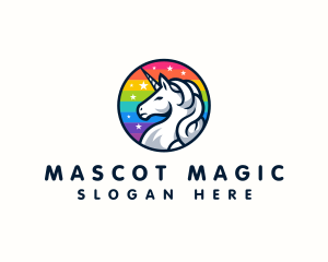  Mythical Creature Unicorn logo design