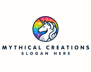  Mythical Creature Unicorn logo