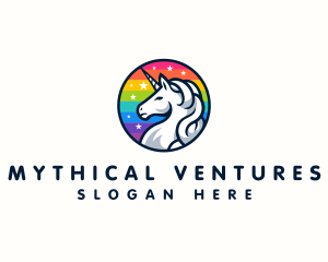  Mythical Creature Unicorn logo design