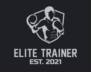 Boxing Gym Trainer logo design