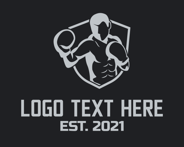Boxing Gloves logo example 3
