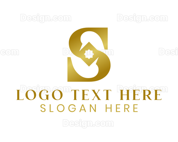 Gradient Gold S Logo