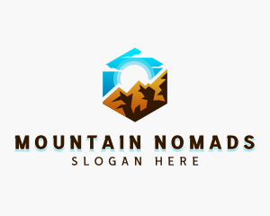 Nature Mountain Camping logo design