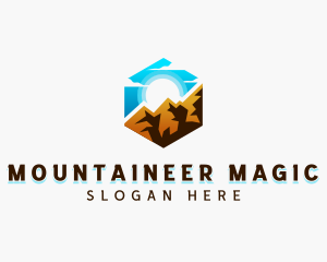 Nature Mountain Camping logo design