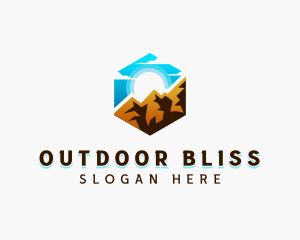 Nature Mountain Camping logo design