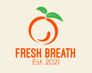 Healthy Orange Fruit  logo design