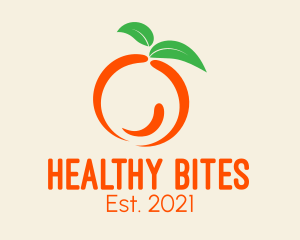 Healthy Orange Fruit  logo design