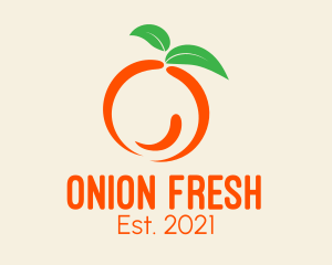 Healthy Orange Fruit  logo design