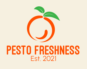 Healthy Orange Fruit  logo design