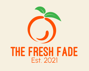 Healthy Orange Fruit  logo design