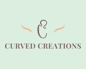 Curve Beauty Fashion logo design