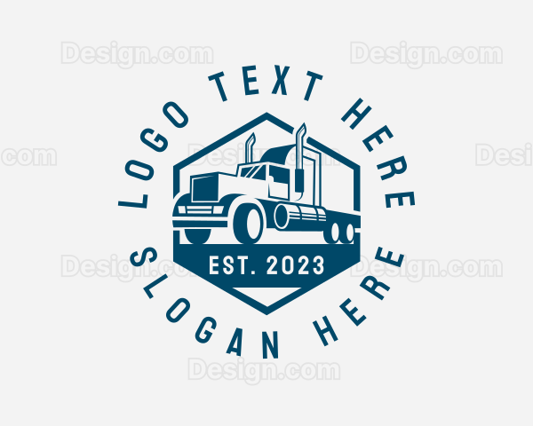 Cargo Forwarding Truck Logo