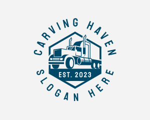 Cargo Forwarding Truck logo design