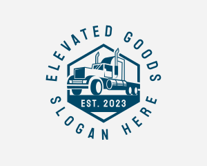 Cargo Forwarding Truck logo design