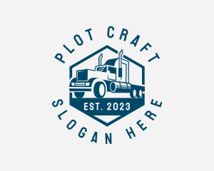 Cargo Forwarding Truck logo design