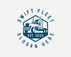 Cargo Forwarding Truck logo design