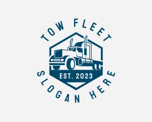 Cargo Forwarding Truck logo design