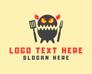 Monster Grill Restaurant logo design