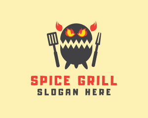 Monster Grill Restaurant logo design