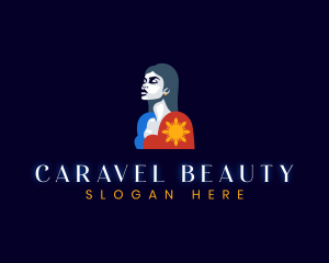 Beauty Filipina Woman logo design