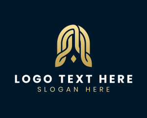 Elegant Business Letter A logo design