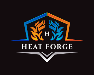 Heating Cooling HVAC logo