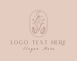 Elegant Crystal Moon logo design