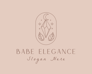 Elegant Crystal Moon logo design