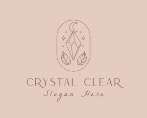 Elegant Crystal Moon logo design