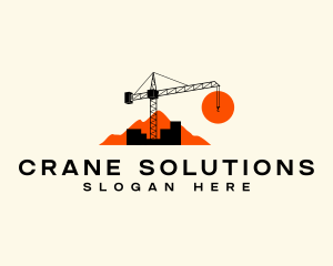 Industrial Construction Crane logo