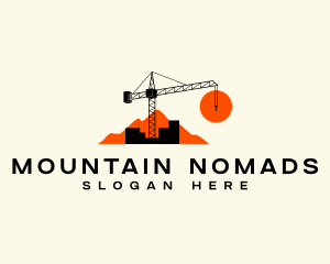 Industrial Construction Crane logo design