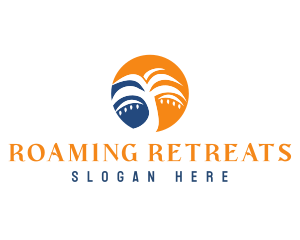 Palm Tree Resort logo design