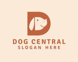 Pet Dog Letter D logo design