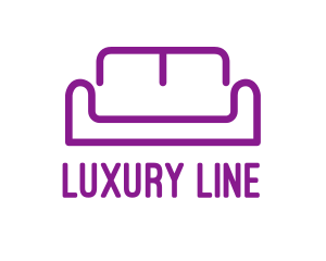 Purple Furniture Sofa logo design