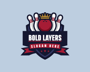 Bowling Sports Tournament logo design